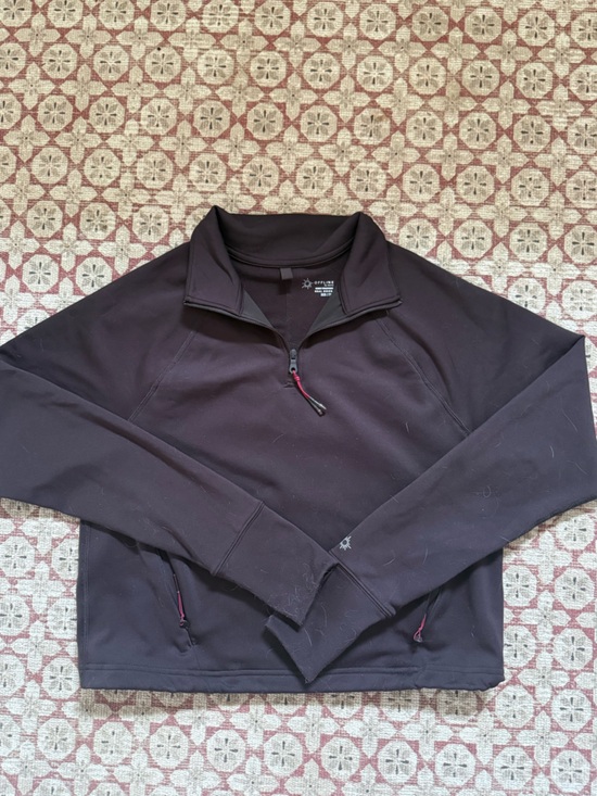 aerie Tops - aerie offline quarter zip - deep earth